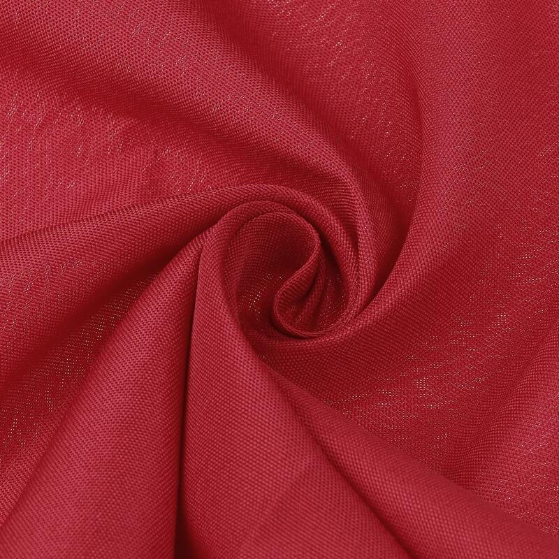 Polyester Cloth Napkins, 6 Pack Solid Washable Fabric Napkins - 19x19inch - Red