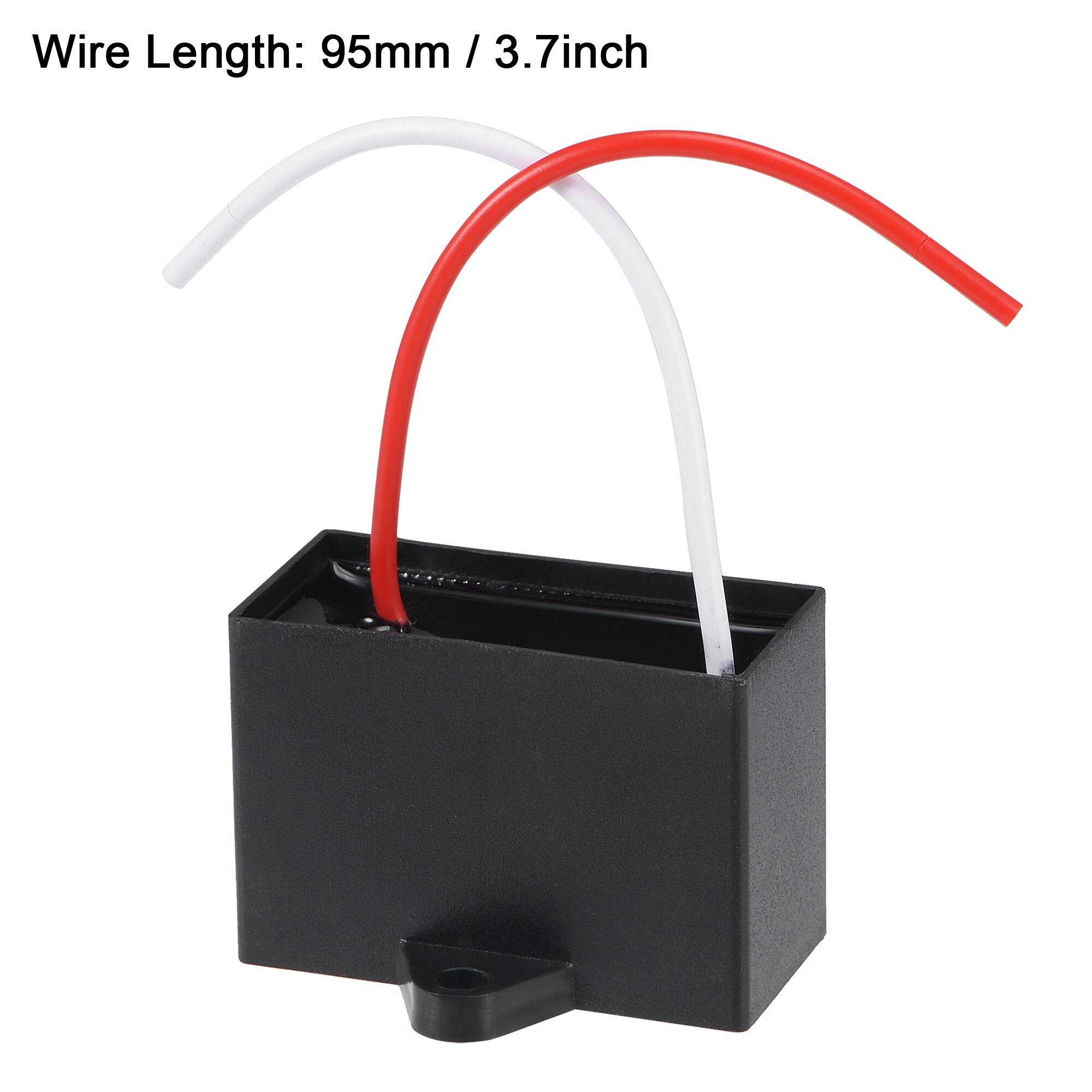 uxcell Ceiling Fan Capacitor CBB61 10uF 450V AC 2 Wires Metallized Polypropylene Film Capacitor 51x35x25mm for Electric Fan Pump Motor Generator 2Pcs uxcell Ceiling Fan Capacitor CBB61 10uF 450V AC 2 Wires Metallized Polypropylene Film Capacitor 51x35x25mm for Electric Fan Pump Motor Generator 2Pcs