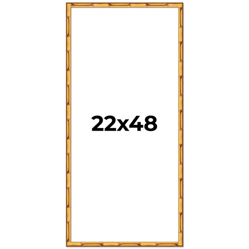 22x48 Frame Gold Bamboo Picture Frame - Complete Modern Photo Frame