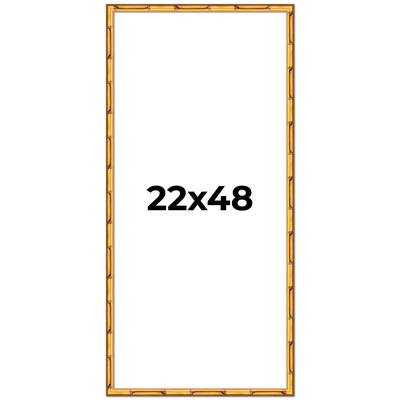 22x48 Frame Gold Bamboo Picture Frame - Complete Modern Photo Frame