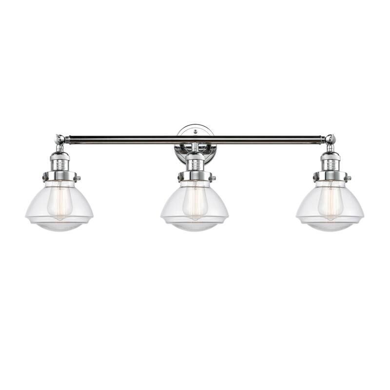 Innovations Lighting Olean 3 Light 31" Wide Bathroom Vanity Light - Polished Chrome / Clear