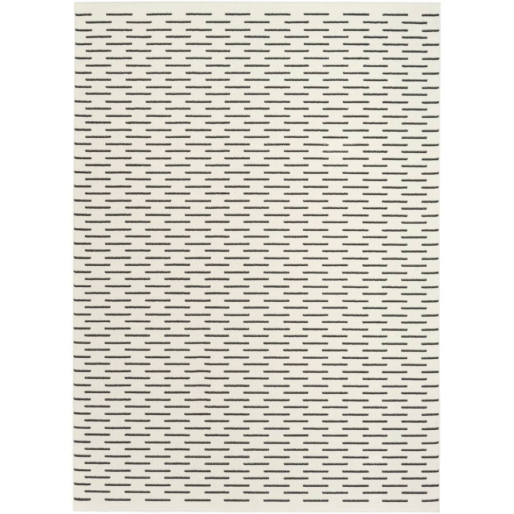 Nourison Nordic Indoor only Cream / Ivory Abstract Area Rug