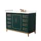 Option Green / Giotto Quartz Top / Satin Bronze Hardware