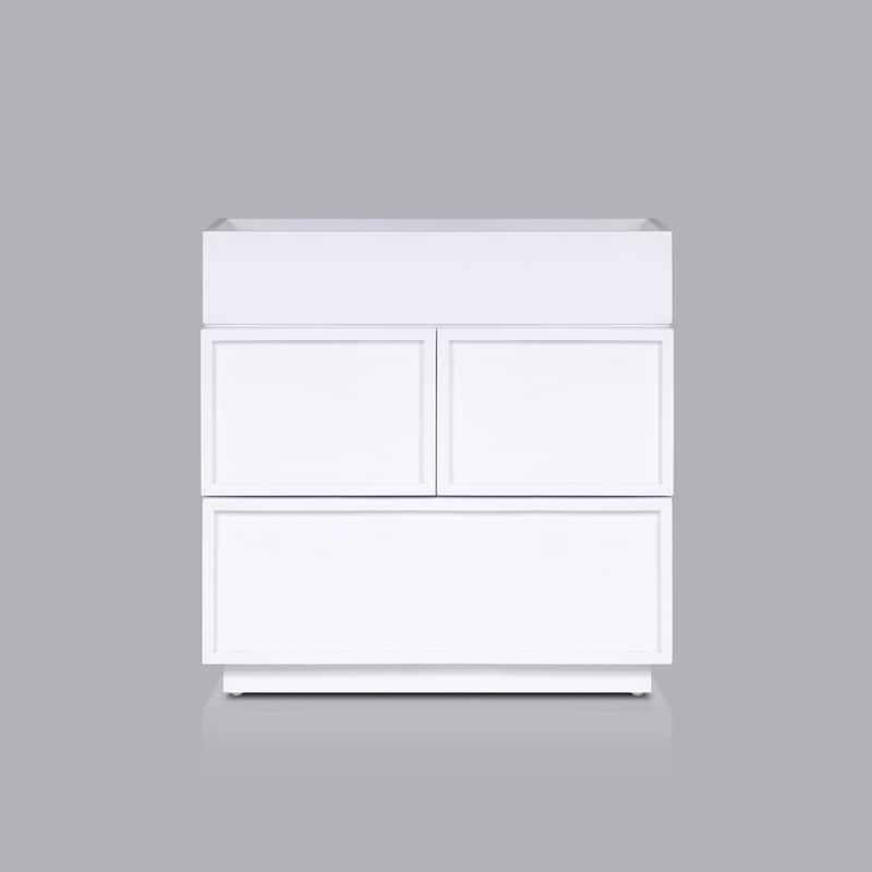 Origins by Alpine Luca Nightstand, White