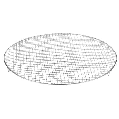Round Cooking Rack 15" 201 Stainless Steel Barbecue Grill with 20mm Legs - 15 Inch