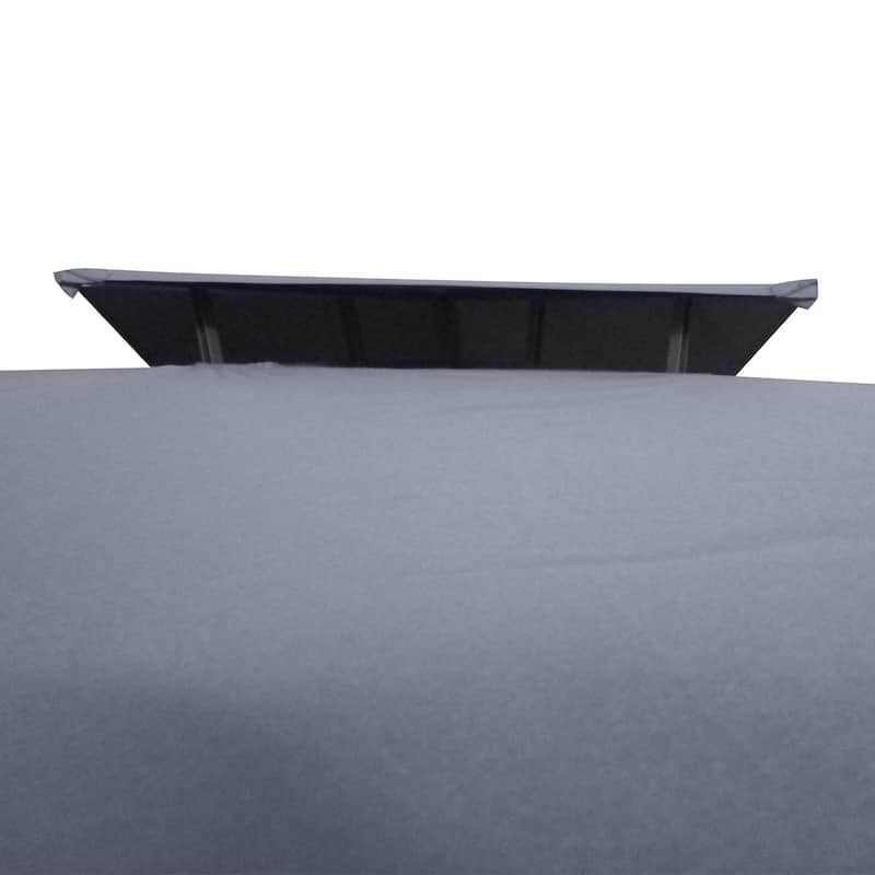 Outsunny 13' x 10' Patio Gazebo Outdoor Canopy Shelter with Double Vented Roof, Steel Frame for Lawn Backyard and Deck