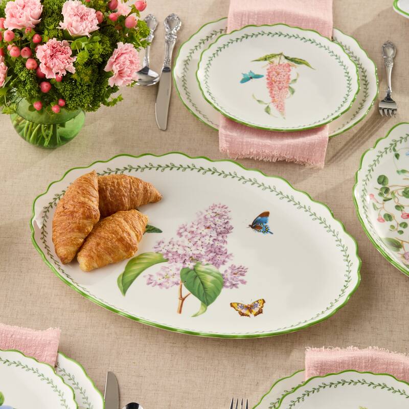 Certified International Mirabella Oval Platter 16" x 12" - 16.00"L x 11.75"W x 1.25"H