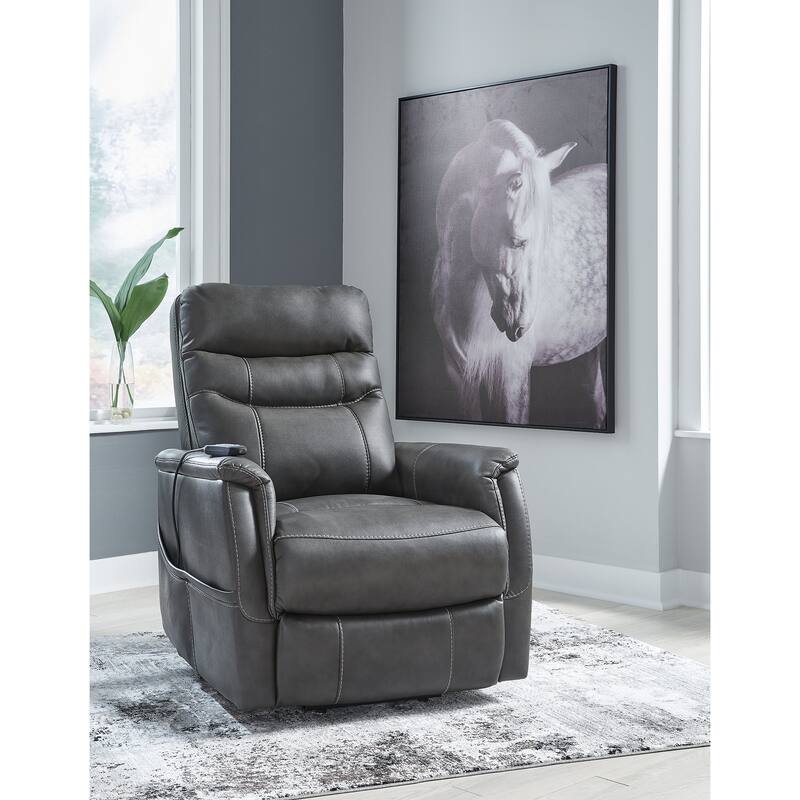 Signature Design by Ashley Strawbill Power Lift Recliner