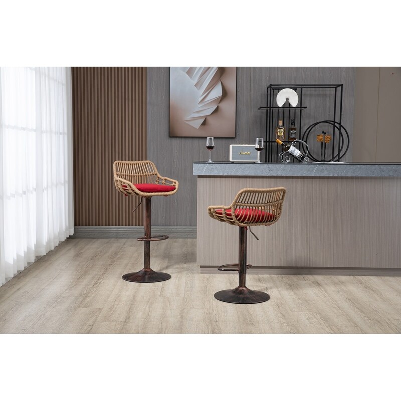 Tall adjustable bar best sale stools