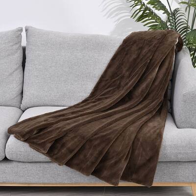 HOMESMART Stock Solid Double Layers Hair Throw Mothers Day Gifts for