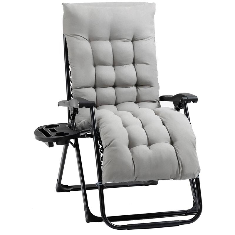 Zero Gravity Chair,Folding Recliner Chair with Cup Holder Cushion