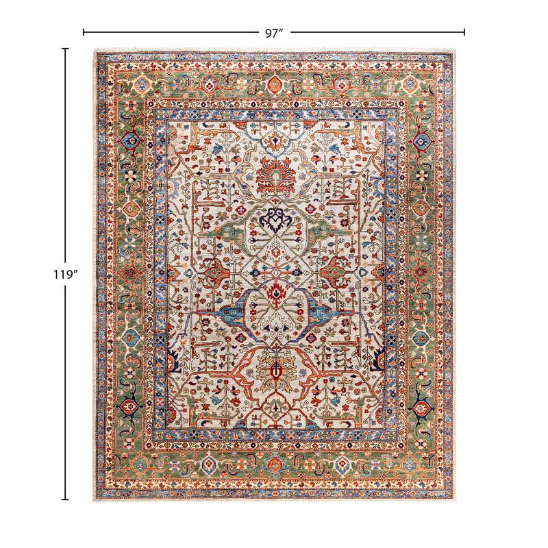 Serapi One-of-a-Kind Hand-Knotted Area Rug - Gray - 8' 1" x 9' 11"