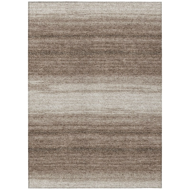 HomeRoots Abstract Transitional Rectangle Outdoor Rug