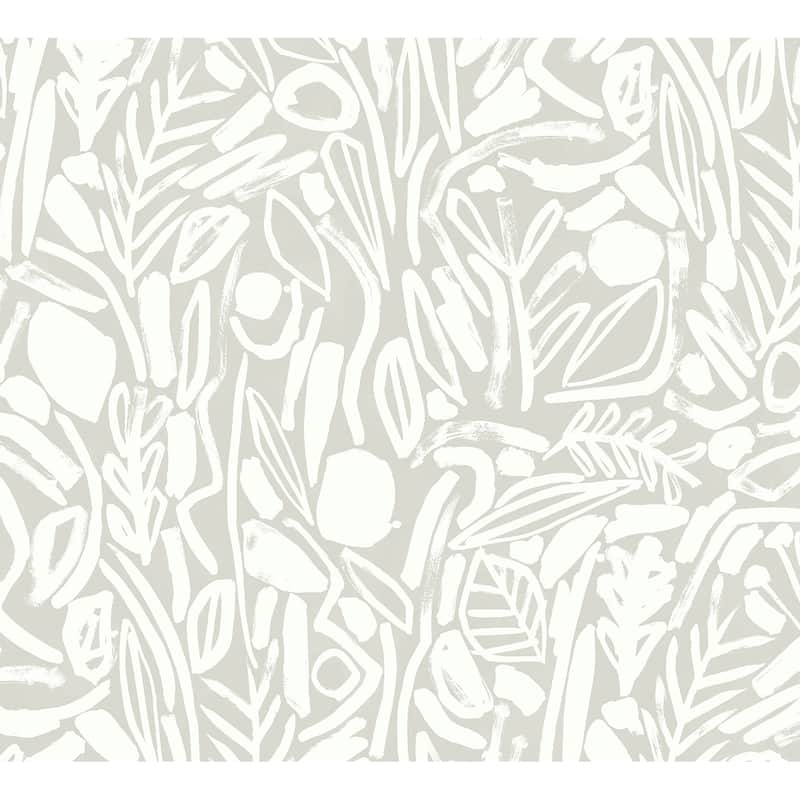 Verdure Stone Painted Botanical Wallpaper