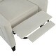 preview thumbnail 28 of 54, Manual Adjustable WingBack Recliner Chair, with Foldable Side Table, USB Charging Ports, PushBack Reclining Chairs