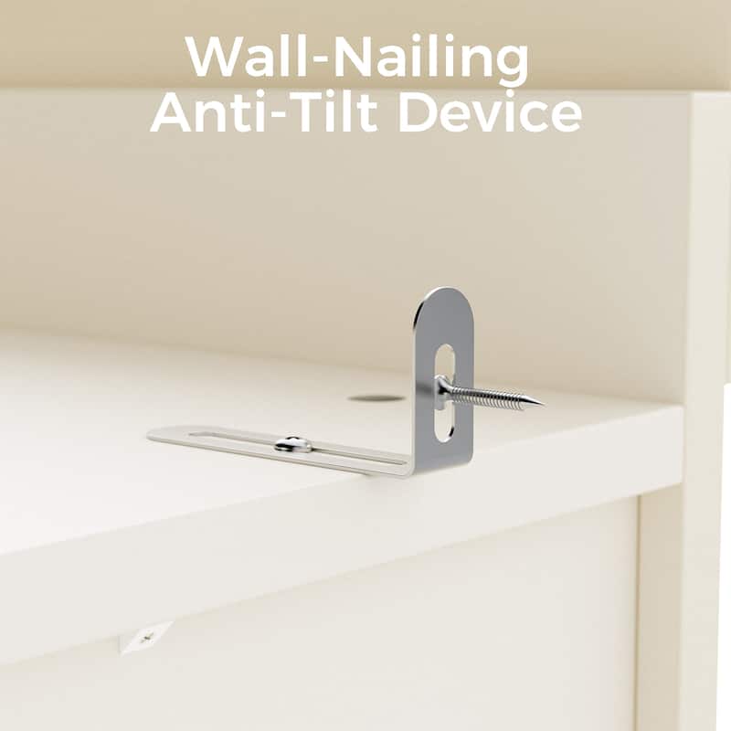 Modular Bookcase with LED Lights, Glass Door Storage Cabinet with Drawers, Large Display Shelving Unit Sideboard