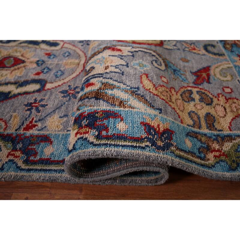 Oushak Indian Area Rug Handmade Wool Carpet - 8'1"x 9'7"