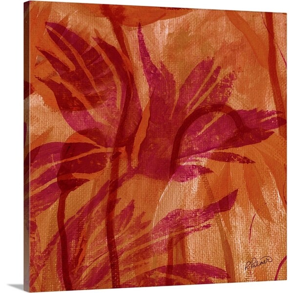 "Fuchsia Foliage II" Canvas Wall Art