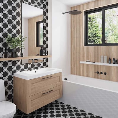 Apollo tile 5" x 5" Siena Matte Black Ceramic Tile (5.37 sq ft/case) - 27 Pack