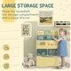 preview thumbnail 37 of 35, 3-Tier Kids Book Shelf Cabinet with 2 Storage Compartment and Large Drawer - 23.5" W x 11.75" D x 35.5" H