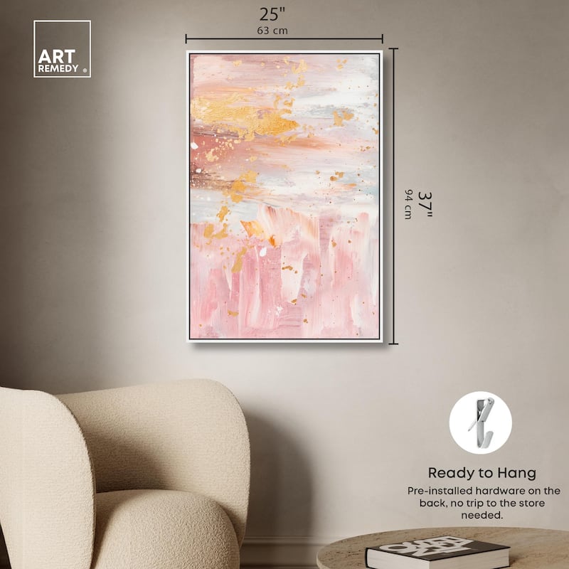 Rose Quartz Canvas by Art Remedy