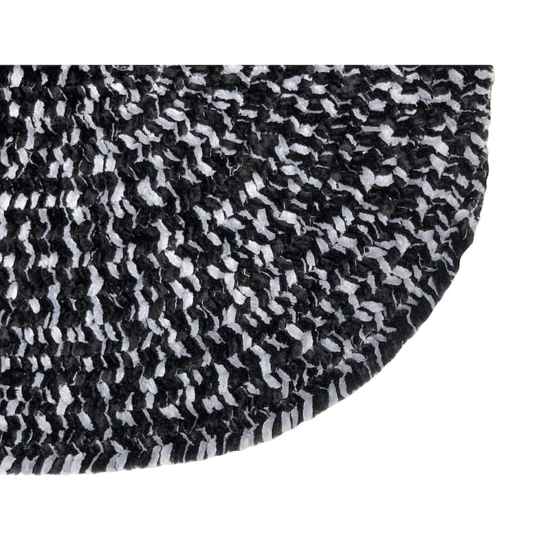 Better Trends Chenille Tweed & Solid Braid 100% Polyester Stain Resistant, Double Sided Reversible Indoor Area Rug