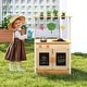 preview thumbnail 6 of 4, Mud Kitchen Fir Wood Outdoor Play Kitchen Toy for Toddlers