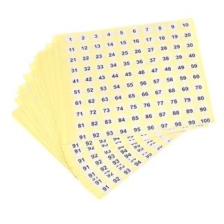 Number Stickers Number Label, Self Adhesive Marked Sticker for ...