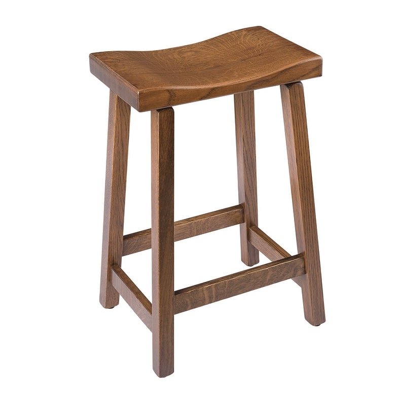 Amish Made Quarter Sawn Oak Urban Bar Stool - Cappuccino - Counter Height