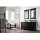 preview thumbnail 3 of 34, James Martin Vanities Brookfield 60" Double Vanity, Antique Black