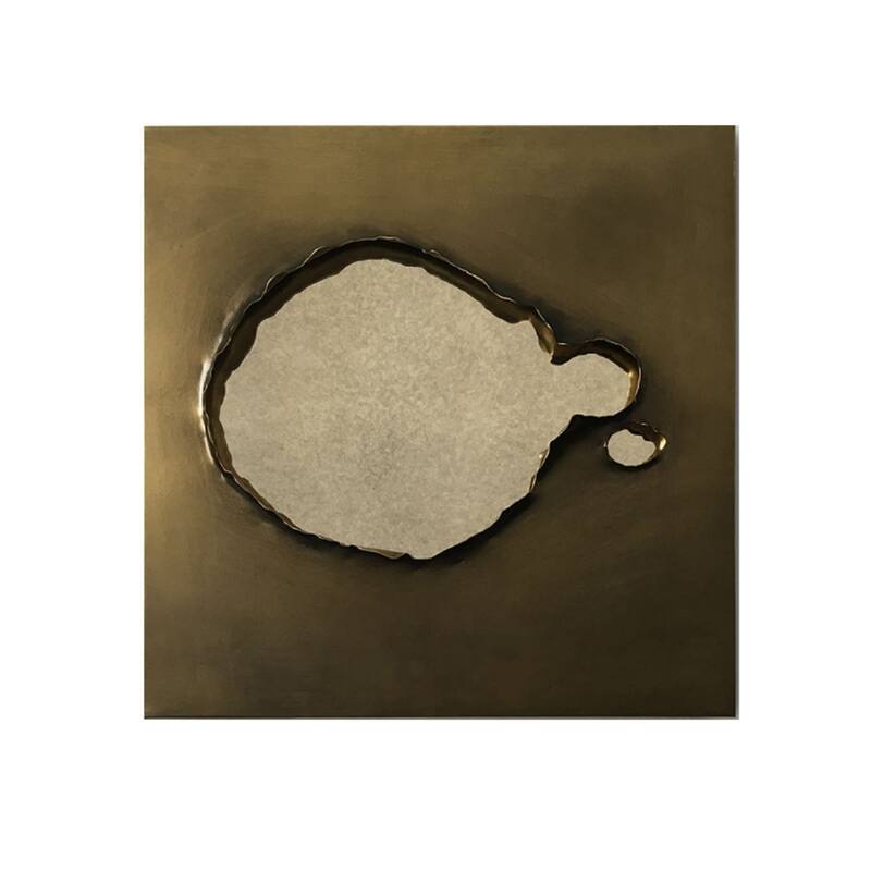 decorative metal mirror - 15.8*15.7*2.2 - 15.8*15.7*2.2