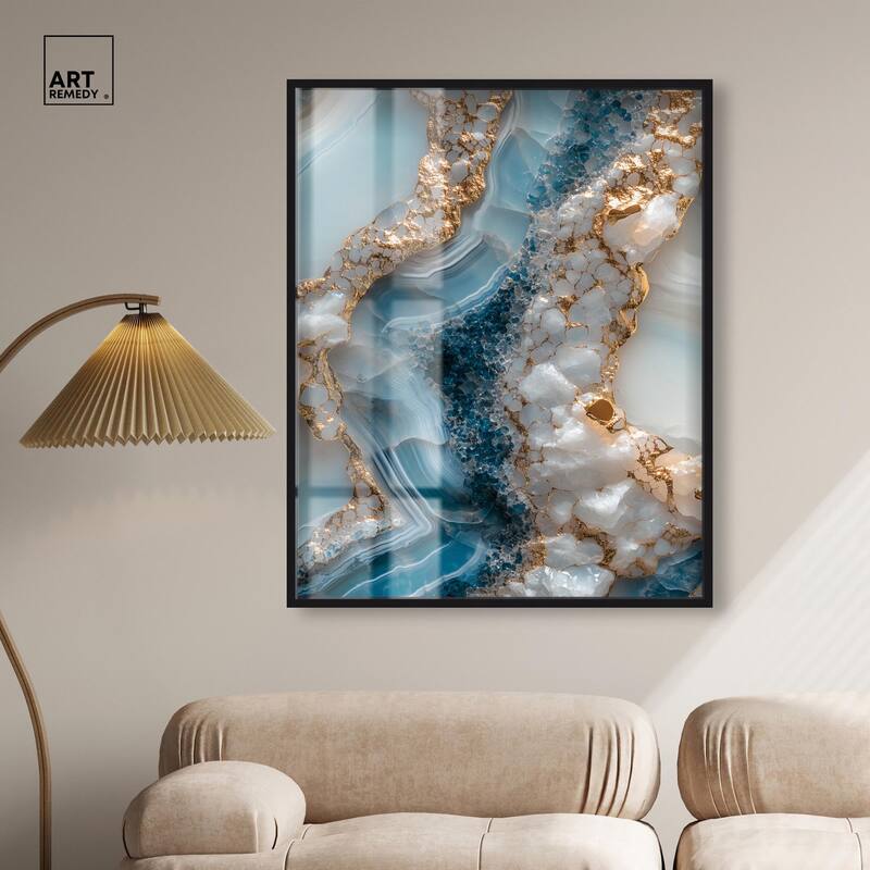 Lapis River Shadowbox by Art Remedy