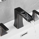 preview thumbnail 11 of 34, Double Handle Three-Hole Bath Waterfall Faucet with Drain Oil Rubbed Bronze