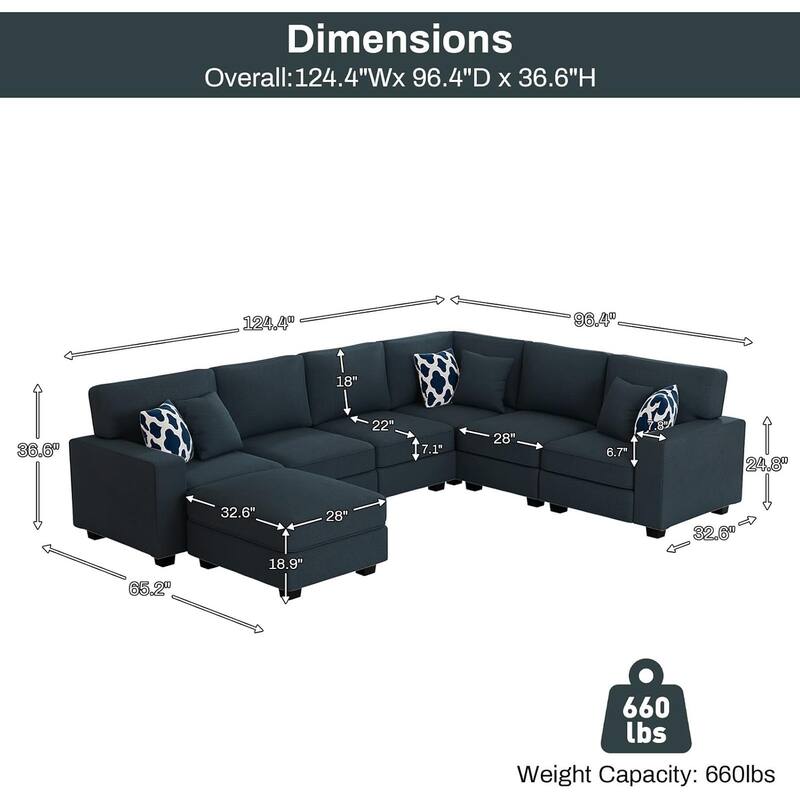 9 Piece Modular Flexible Combination Sectional