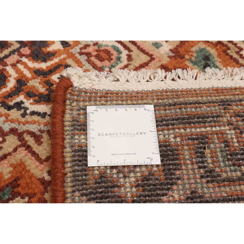 ECARPETGALLERY Hand-knotted Serapi Heritage Copper Wool Rug - 2'6 x 11'11