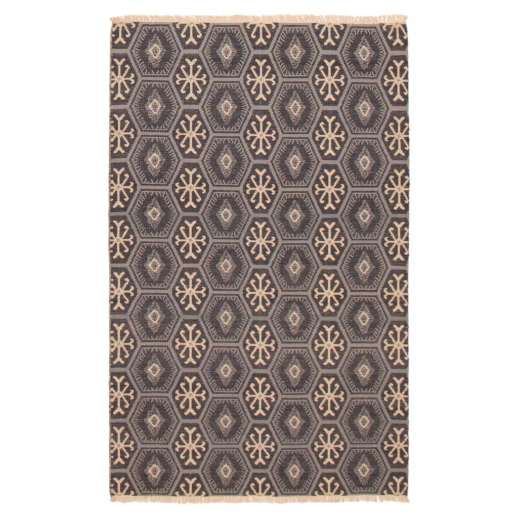Ankara Grey Kilim 5'2" x 8'2" - 5'2 x 8'2