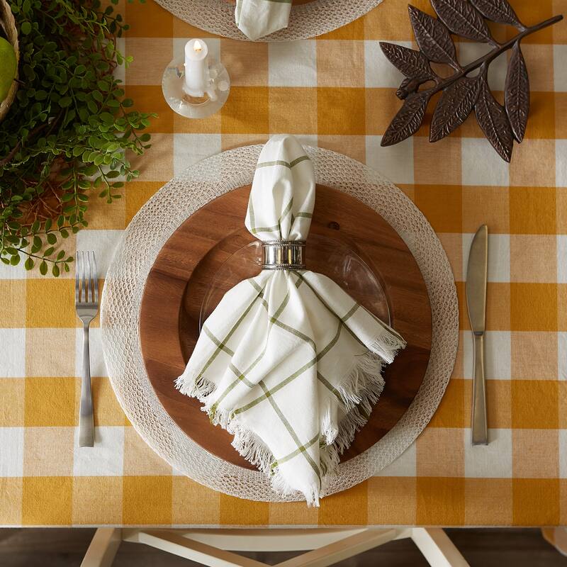 DII Vintage Red Buffalo Check Napkin (Set of 6)