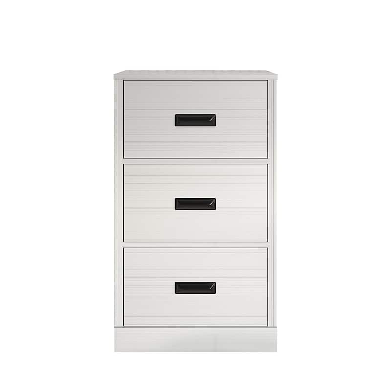CraftPorch Luxury 3-Drawers Cabinet - N/A - White