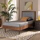 preview thumbnail 17 of 17, Greta Mid-Century Modern Twin Size Platform Bed