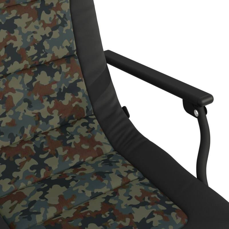 vidaXL Fishing Chair Camouflage and black - 29.5 x 22.8 x 40.9 in