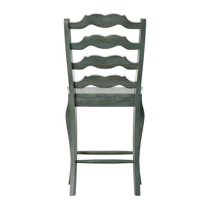 Eleanor French Ladder Back Wood Counter Chair (Set of 2) by iNSPIRE Q Classic