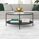 preview thumbnail 3 of 6, Sivil 36'' Wide Round Coffee Table