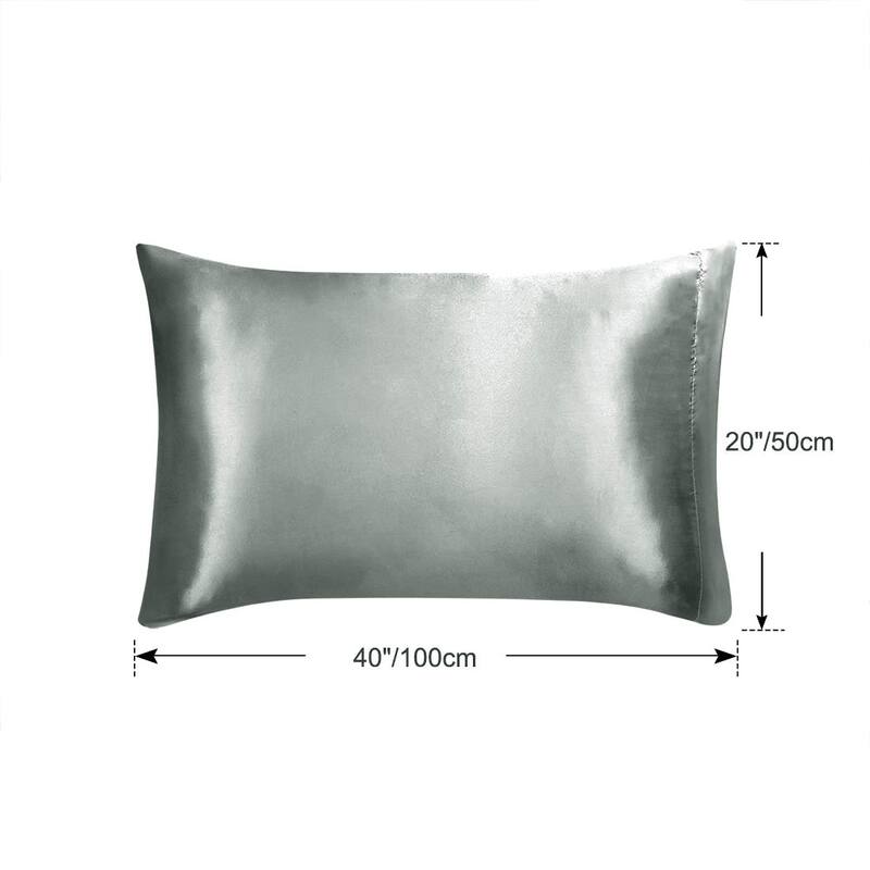 Satin Pillowcases Standard Pillow Covers Set of 2