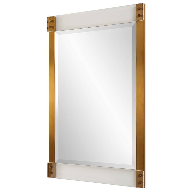 Uttermost 09953 Nera 28"W x 44"H Rectangular Beveled Accent Mirror