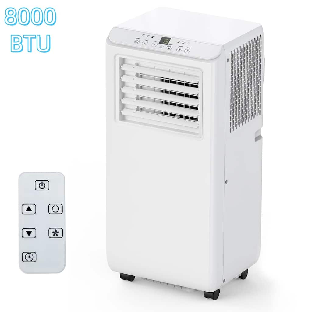 8000 BTU Portable Air Conditioner Window Kit for Rooms