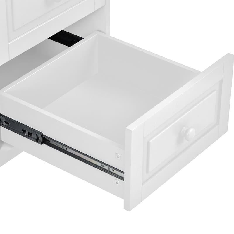 53" Rolling Mobile Island Kitchen Island Cart