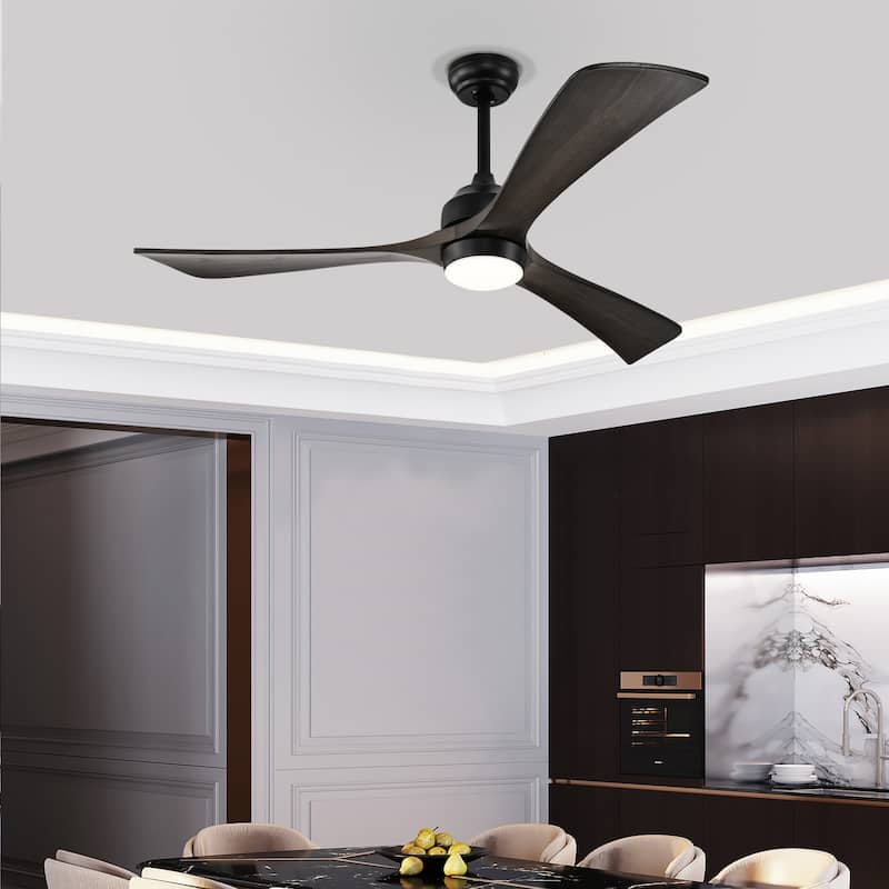52" Ceiling Fan with Lights Remote Control,Quiet DC Motor 3 Blade Ceiling Fans 6 Speed Levels,Reversible Ceiling Fan