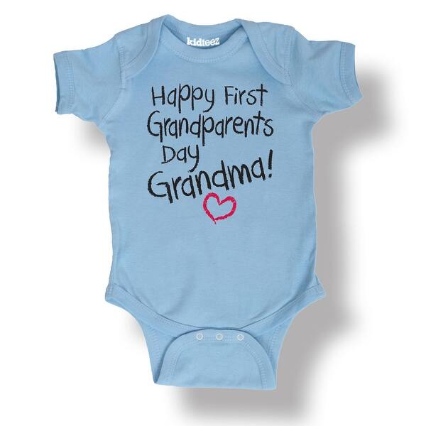 Shop Happy First Gp S Day Grandma Cool Funny Baby One Piece