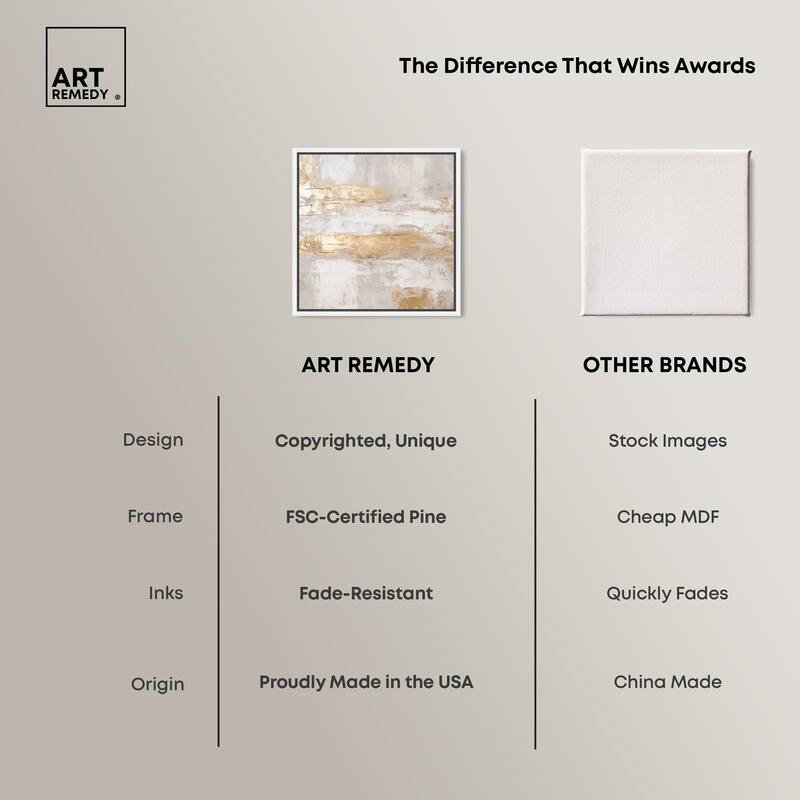 Melted Goldscape I Canvas by Art Remedy