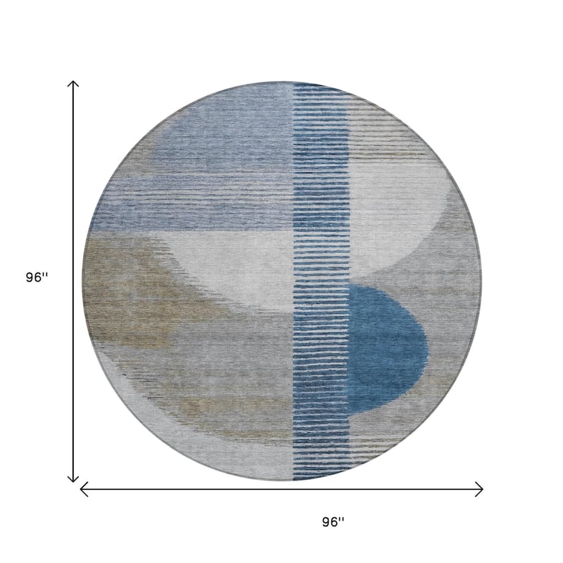 HomeRoots Geometric Transitional Rectangle Outdoor Rug
